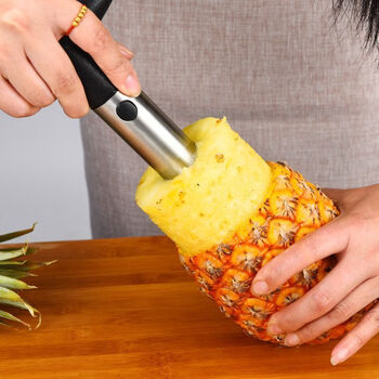 Ye yu's special tool for peeling pineapples, stainless steel peeling knife to cut pineapple flesh, spatula, pineapple peeling set, pineapple coring peeler