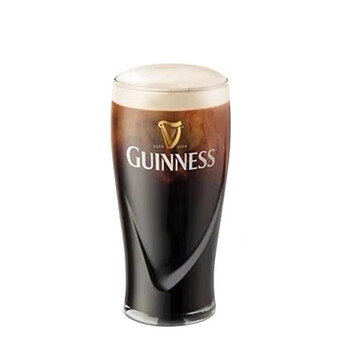 Guinness craft beer glass transparent european style home bar craft dark beer special creative wine glass harp embossed 470ml