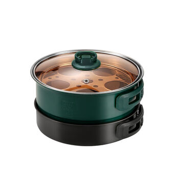 Aoyanlai portable folding electric cooking pot multi-function mini electric hot pot split small home travel dormitory electric pot 16 1 inch stainless steel cooking pot 3041 inch