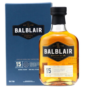 Balblair foreign wine imported from the uk balblair 12-year-old single malt whiskey 700ml balblair 15-year-old