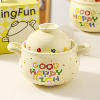 Kawashimaya best casserole household high temperature resistant soup double-eared stew pot gift box housewarming birthday gift one-person casserole 1.2l