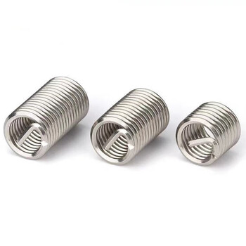 Thread protection sleeve stainless steel sleeve m12-m24 steel wire sleeve screw sleeve spring wire sleeve steel wire screw sleeve brace standard m12*1.75*1d200 pieces