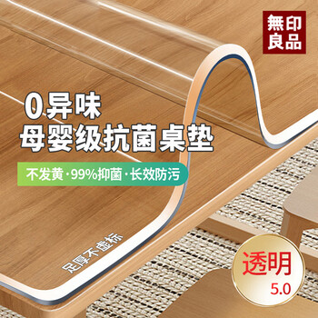 Muji maternal and infant grade table mat non-yellowing insulated soft glass pvc transparent table cloth pad coffee table desktop protective pad transparent 2.5mm eighth generation upgraded maternal and infant grade antibacterial and odorless customized need to customize and consult customer service