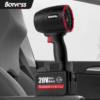 Bolvos 20v lithium hair dryer high-power dust collector snow blower industrial-grade powerful blower violent turbo fan x70 set machine newly upgraded 2nd generation