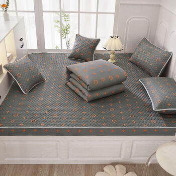 Yusenyi's new tatami fitted sheet, special bed sheet, universal large kang bed cover, all-inclusive kang single set, thickened dust cover, customizable, fashionable appointment, gray fitted sheet, single piece 200x230, suitable for mattresses 4-16 cm thick