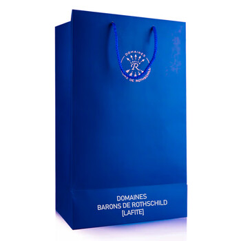 Lafite red wine handbag double gift bag storage bag can hold 2 bare bottles 18*35*8.5cm 50 lafite red wine gift bags