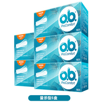 Obob tampon sticks for women, multi-volume 5 boxes, built-in sanitary napkins, menstrual swim aunt leak-proof, other multi-volume 5 boxes
