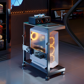 Saitu mobile main rack computer host bracket multi-layer tray shelf printer desktop chassis storage rack