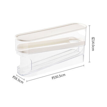Clcey slide-type egg carton rolling egg automatic roll-down refrigerator side door rolling egg storage box organizer box 1