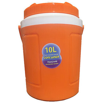 Fantasy insulated ice bucket car refrigerator milk tea packing ice cube with lid takeaway food preservation bucket sea fishing storage 10l orange free ice bag