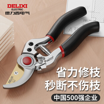 Delixi branch pruning scissors, special branch shears for gardening and flower pruning, garden scissors for pruning fruit trees, delixi award-winning brand, high-strength steel