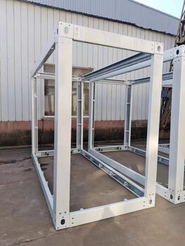 Container mobile house customized temporary living office simple assembly prefabricated house detachable integrated house white frame material deposit 100*200*280