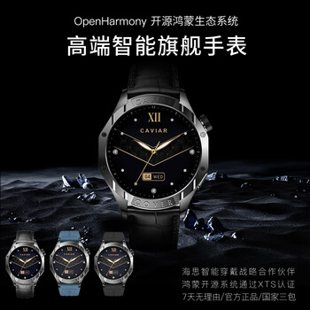 Caviar cover (kaiweia) high-end smart watch open source hongmeng system 5-star gps positioning 50 meters diving and dustproof and waterproof wechat message reminder gt50 (hongmeng smart)