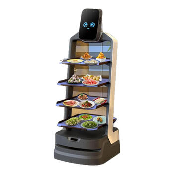 Orion star food delivery robot lucky leopard hotel restaurant multi-function welcome waiting menu explanation rental