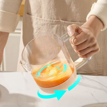 New egg beater manual semi-automatic mixer new household cream milk foam egg beater manual baking tool egg beating mixing cup artifact tool