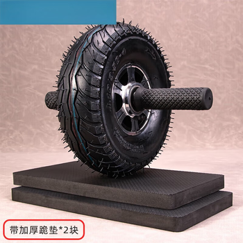 Inflatable tire abdominal wheel single wheel bearing abdominal muscle wheel men's fitness home fitness equipment sports roller material sports roller