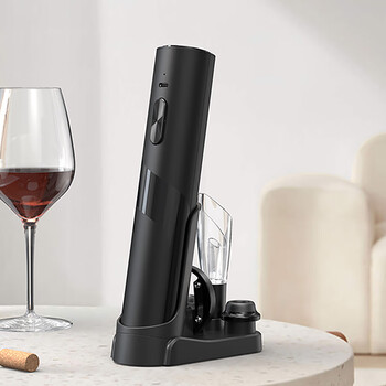 Cliton electric wine bottle opener rechargeable fully automatic bottle opener gift box set rechargeable electric bottle opening & freshness two-in-one