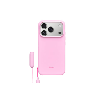 80% new beats iphone 17 pro stand case (supports magsafe and camera control) - pebble pink