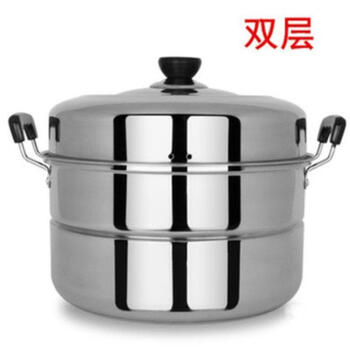 Supor's same type of thickened stainless steel steamer, two-layer and three-layer, household fish steamer, double-layer soup pot, steamed buns 36cm