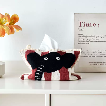 Yusenyi cowboy elephant red festive home tissue box dining room powder room bedside tissue storage cart tissue invincible