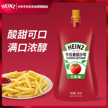 Heinz ketchup bagged tomato sauce spaghetti fries sauce 320g produced by kraft heinz