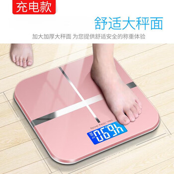 Sasocd german quality rechargeable electronic scale body weight scale home body fat scale accurate human body scale small durable weight scale home weighing rose gold-newly upgraded 18pro no replacement allowed