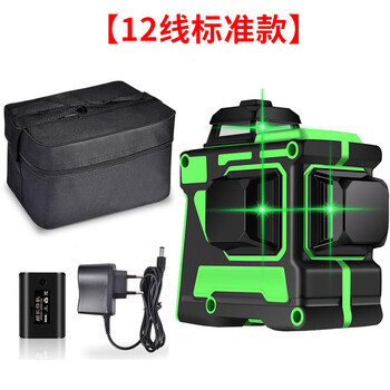 Sailoto level meter high-precision strong light fine line outdoor green light 12-line laser automatic leveling water meter green light 12-line standard