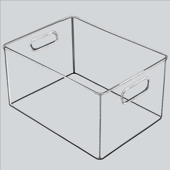 Warm transparent storage box for documents and books, storage box basket for a4 frame bookshelf storage student information desktop box extra large 33.3*23.7*13.8cm