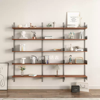 Yusen yiwu layer vitsoe606 wall-mounted board hole storage rack small apartment solid wood multi-layer board wall track book please consult customer service for individual combinations to place an order