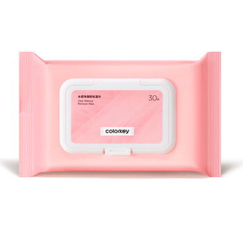 Color key colaqui watery purifying makeup remover wipes 30 pack (pink)