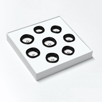Uaita smart ring fingerprint for measuring number size, black, more comfortable to wear on the index finger!