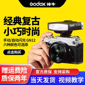 Fuji (fujifilm) camera original flash camera top flash hot shoe flash godox flash fill light godox lux junior fujiguchi