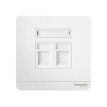 Schneider yishang series mirror porcelain white double-linked category 5 information socket with protective door e8332rjs5_we_c1 double-linked category 5 information socket with protective door yishan white
