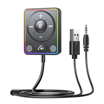 Car bluetooth 5.4 receiver wireless music receiver car hands-free hd call support tf card yet-r60 car bluetooth receiver hd call 5.4