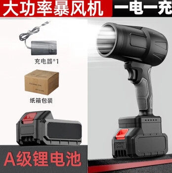 Odelai storm blower 2025 new high power powerful lithium battery storm gun hair dryer violent fan high power storm blower (10 cells, one charge, one charge)