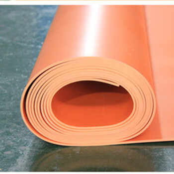 Anti-slip acid and alkali resistant board pvc soft board insulating rubber board green rubber board 2/3/4/5mm thick work surface rubber pad orange pvc soft board 0.5m*0.5m 2mm