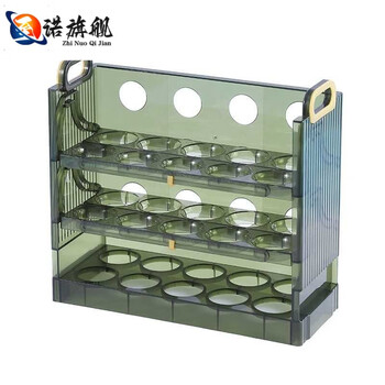 Junran germany imported high-quality egg storage box refrigerator side door storage rack reversible kitchen special egg holder reversible egg storage box 3 layers can hold 30 eggs