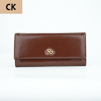 Chling kayan small ck women's bag onism studio wallet women's long 2025 spring and summer new retro niche design mobile phone brown