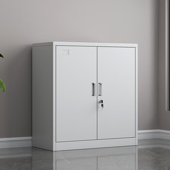 Yanran steel filing cabinet low cabinet iron cabinet filing cabinet drawer cabinet locker office financial voucher cabinet information cabinet double door 0.5mm