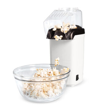 Tasty home hot air popcorn maker makes healthy snacks easily white 8-cups