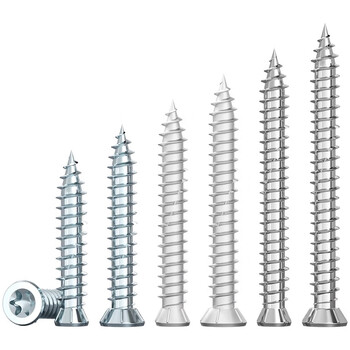 Fengji self-cutting screws, aluminum alloy doors and windows, broken bridge openings, cement screws, door and window installation, t30 plum blossom head road rust treasure, galvanized small head 7.5*112, 50 pcs