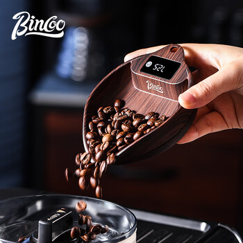 Bincoo coffee electronic scale bean dish hand brewing scale bean integrated bean dish italian coffee weighing timing scale display plate