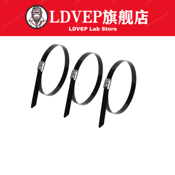 Black coated plastic industrial long metal stainless steel tie 304 self-locking buckle strap black 4.6*600 (100 pieces/pack) ss316