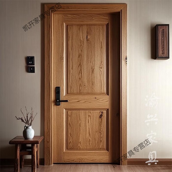 Jphznb wabi-sabi style solid wood door bedroom bathroom toilet door b&b door solid wood door interior door style 180*210