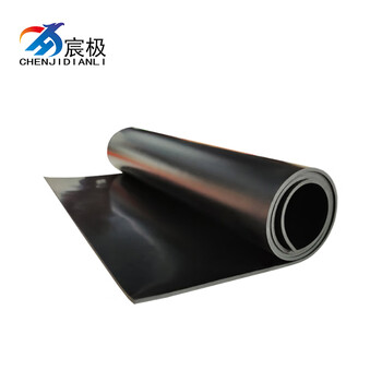 Chenji black flat insulating rubber sheet rubber mat rubber insulating carpet power plant distribution room 5kv3mm1*1m