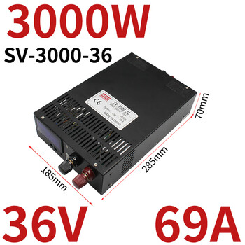 Yuechangsheng mingwei 380v to 24v switching power supply 12v36v/48v25a 1200w2000w sprinkler irrigation machine transformer sv-3000-36v