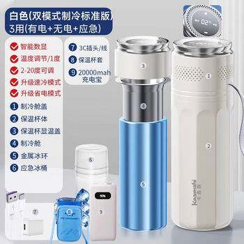Carson insulin refrigeration cup mini medicine small refrigerator portable charging growth special refrigerator box white dual mode refrigeration deluxe edition temperature