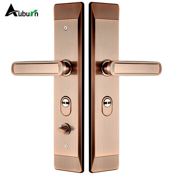 Auburn door handle anti-theft door lock anti-pry door lock 101 red bronze (excluding lock body and lock core)