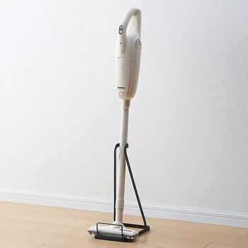 Beyzk simple japanese storage rack living room punch-free floor-standing storage bracket mop rack vacuum cleaner storage rack thickened matte black