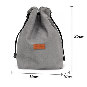 Photography master sheydshi is suitable for mirrorless camera bags, slr protective cases, inner sleeves, storage bags, canon m6, sony fuji nikon, gray large velvet model without